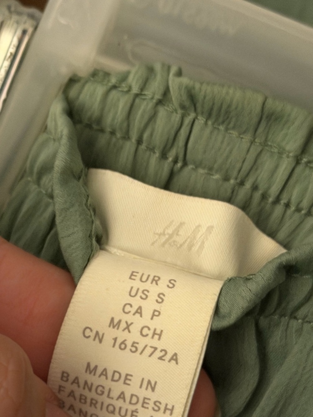 H&M Sage Green Elastic-Waist pants - Picture 5 of 5